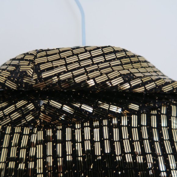 Gold Zara dress / blazer with gold sticker / shiny material - Picture 9 of 10